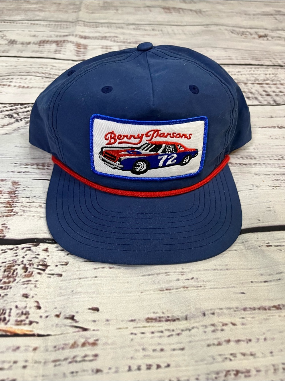 Benny Parsons #72 NASCAR Racing retro style trucker hat w Vintage Sew On patch